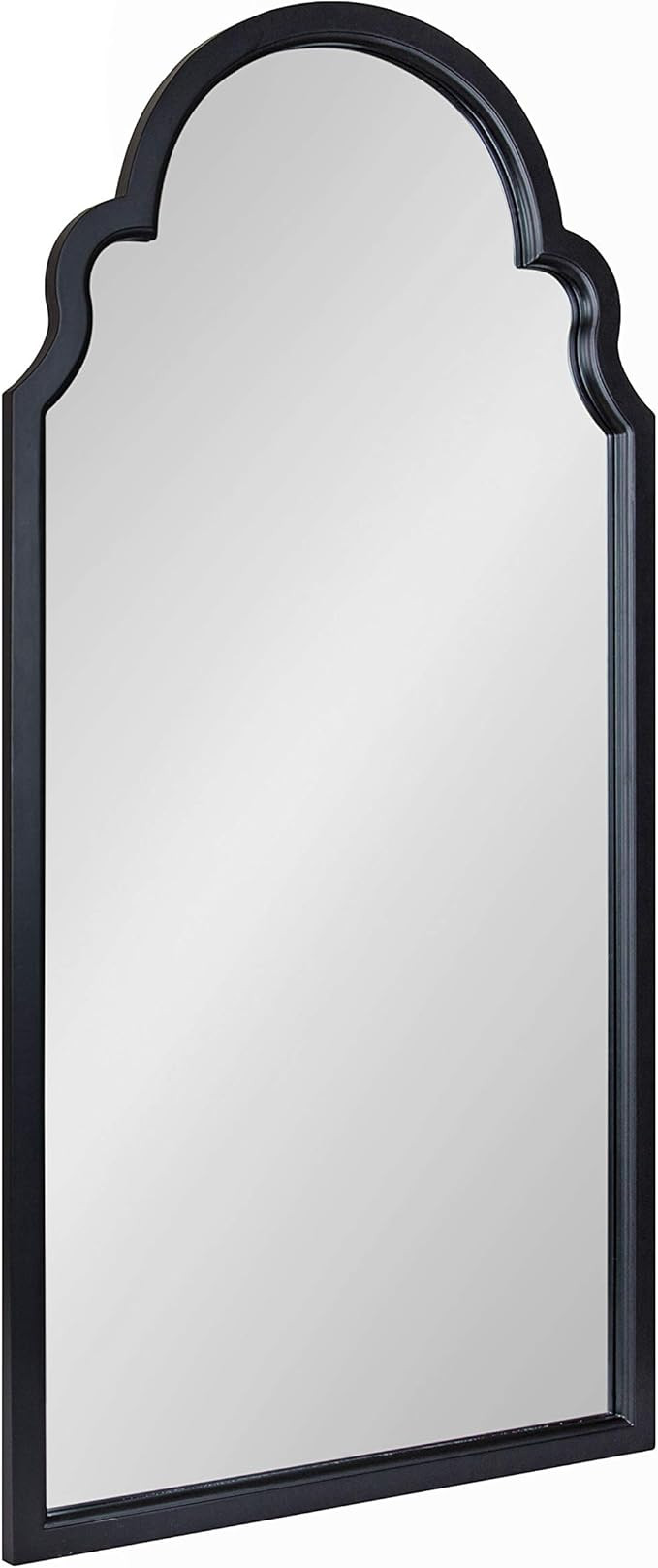Amazon.com: Kate and Laurel Hogan Modern Arched Wall Mirror, 24 x 48, Black, Glam Moroccan Mirror... | Amazon (US)