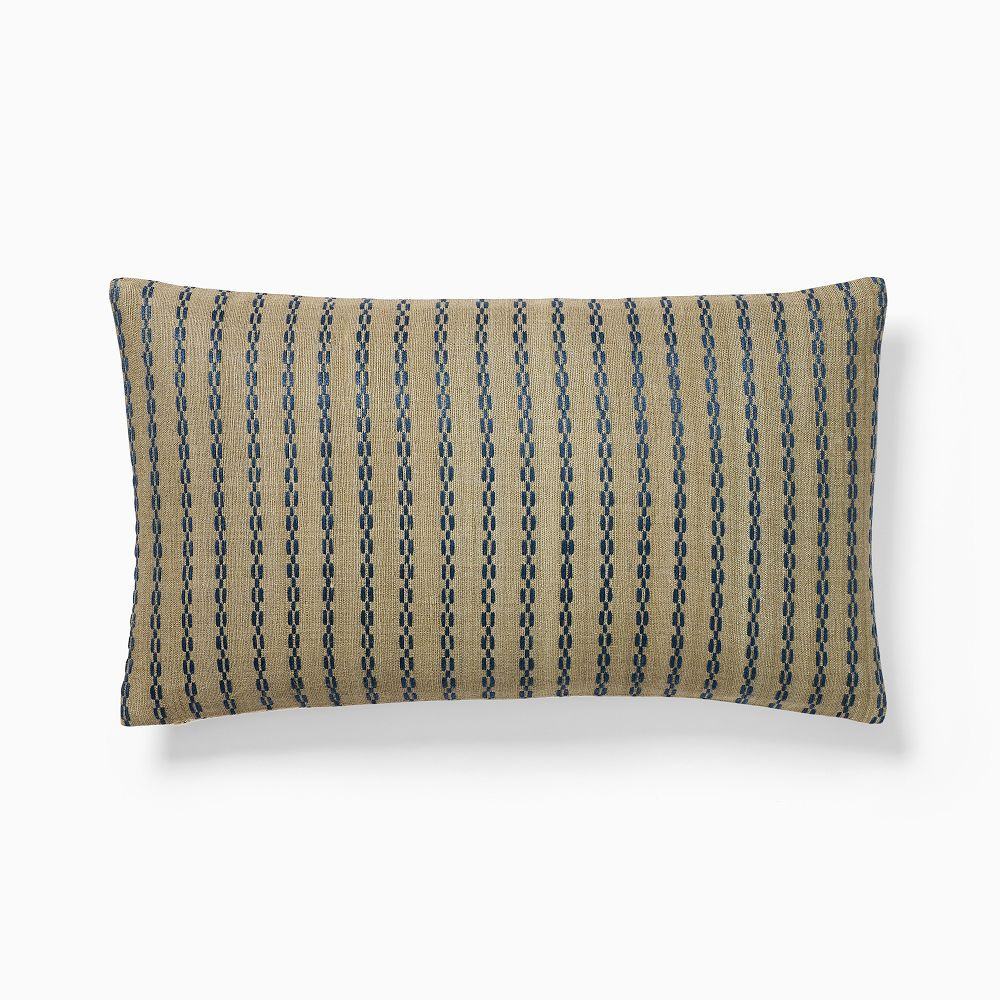 Silk Woven Geo Pillow Cover | West Elm (US)