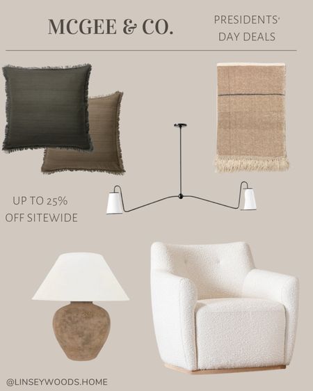 A few favorite finds from the McGee & Co. Presidents’ Day sale! 

Found lamp, table lamp, accent chair, swivel chair, nursery chair, boucle, Sherpa, dining room light, linear light, chandelier, throw blanket, throw pillows, large lamp

#LTKhome #LTKFind #LTKSale