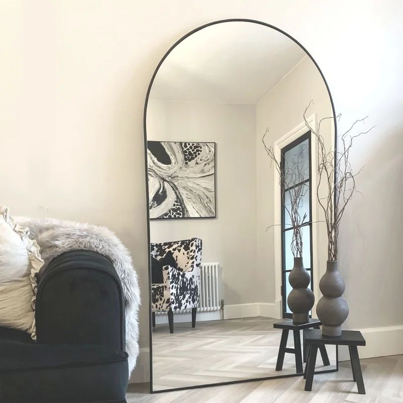 Black Large Arch Mirror | Wayfair North America