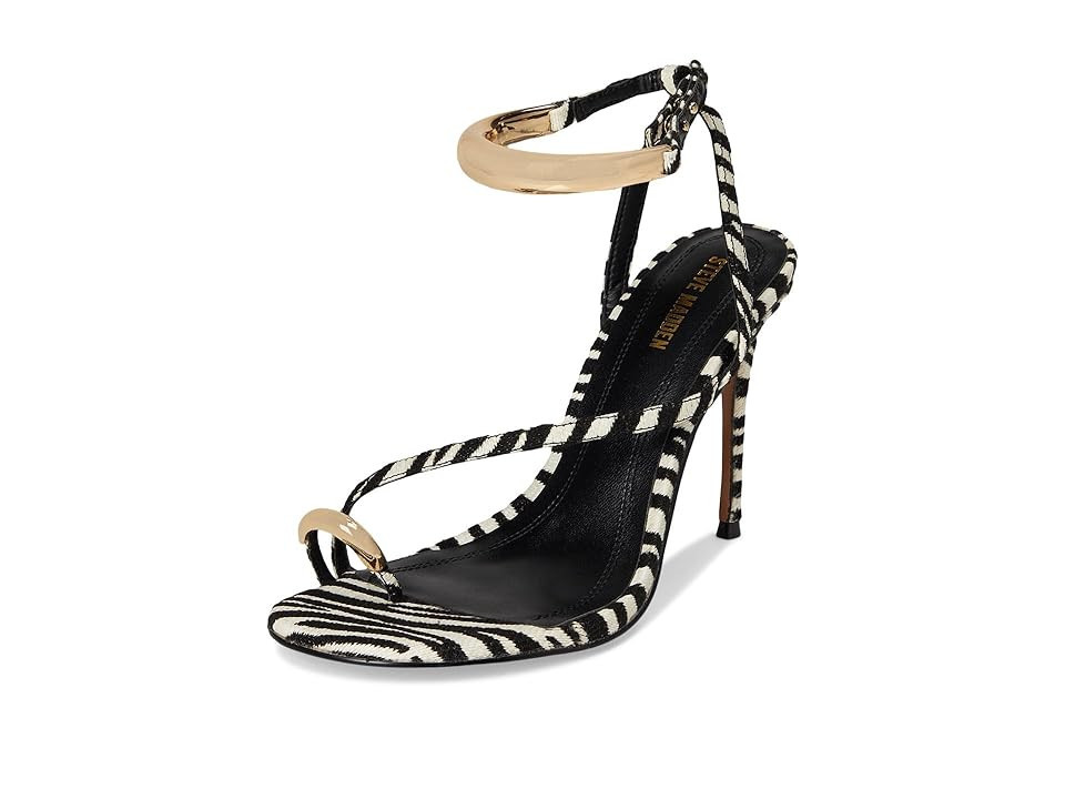 Steve Madden Tia High Women's Heels Zebra : 9.5 M, Synthetic | Zappos