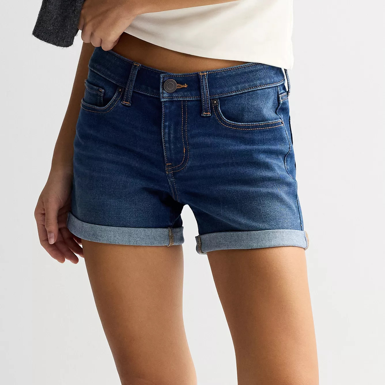 Juniors' SO\u00ae Low Rise Midi Shorts | Kohl's