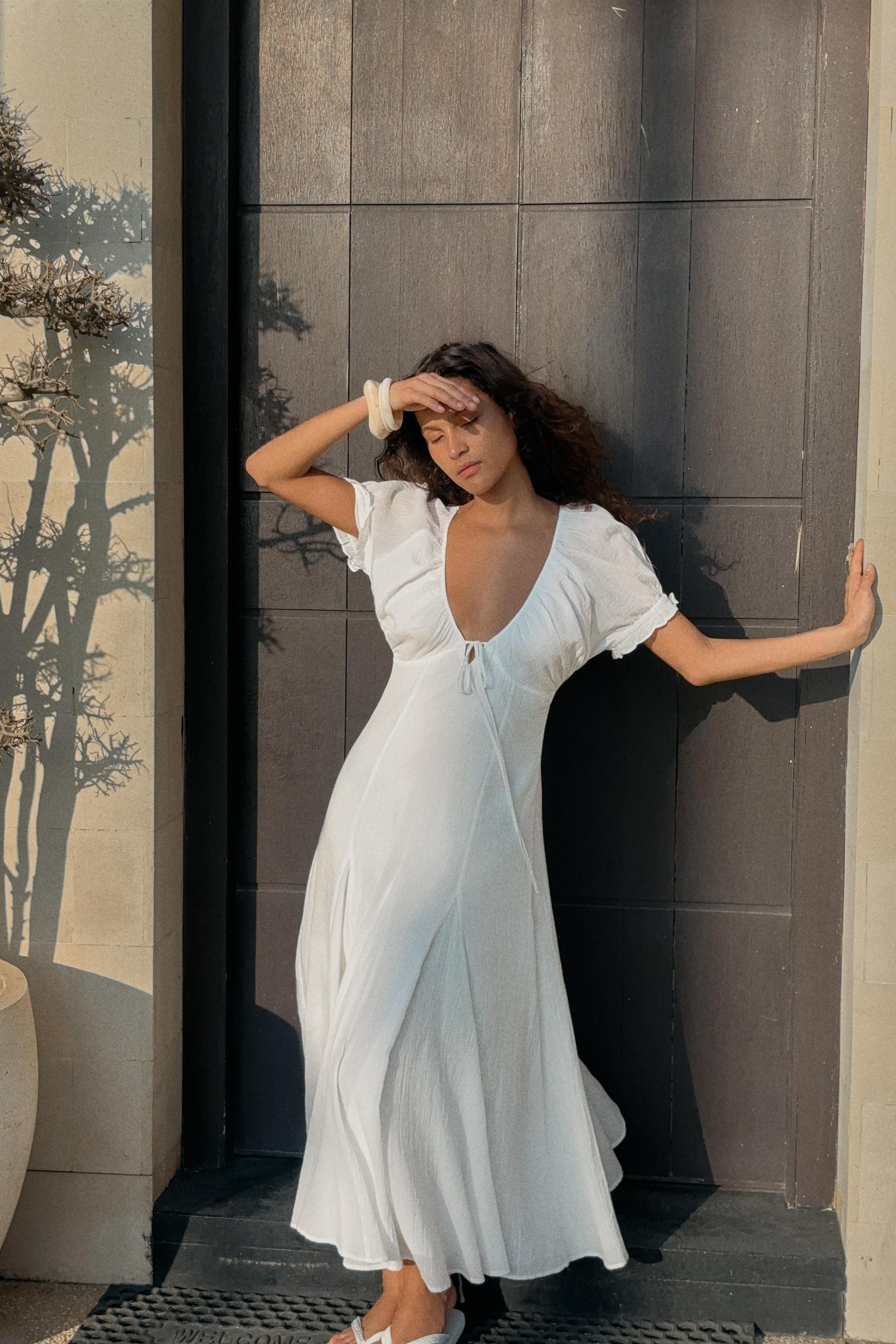 CHIFFON GODET MIDI DRESS | Zara US