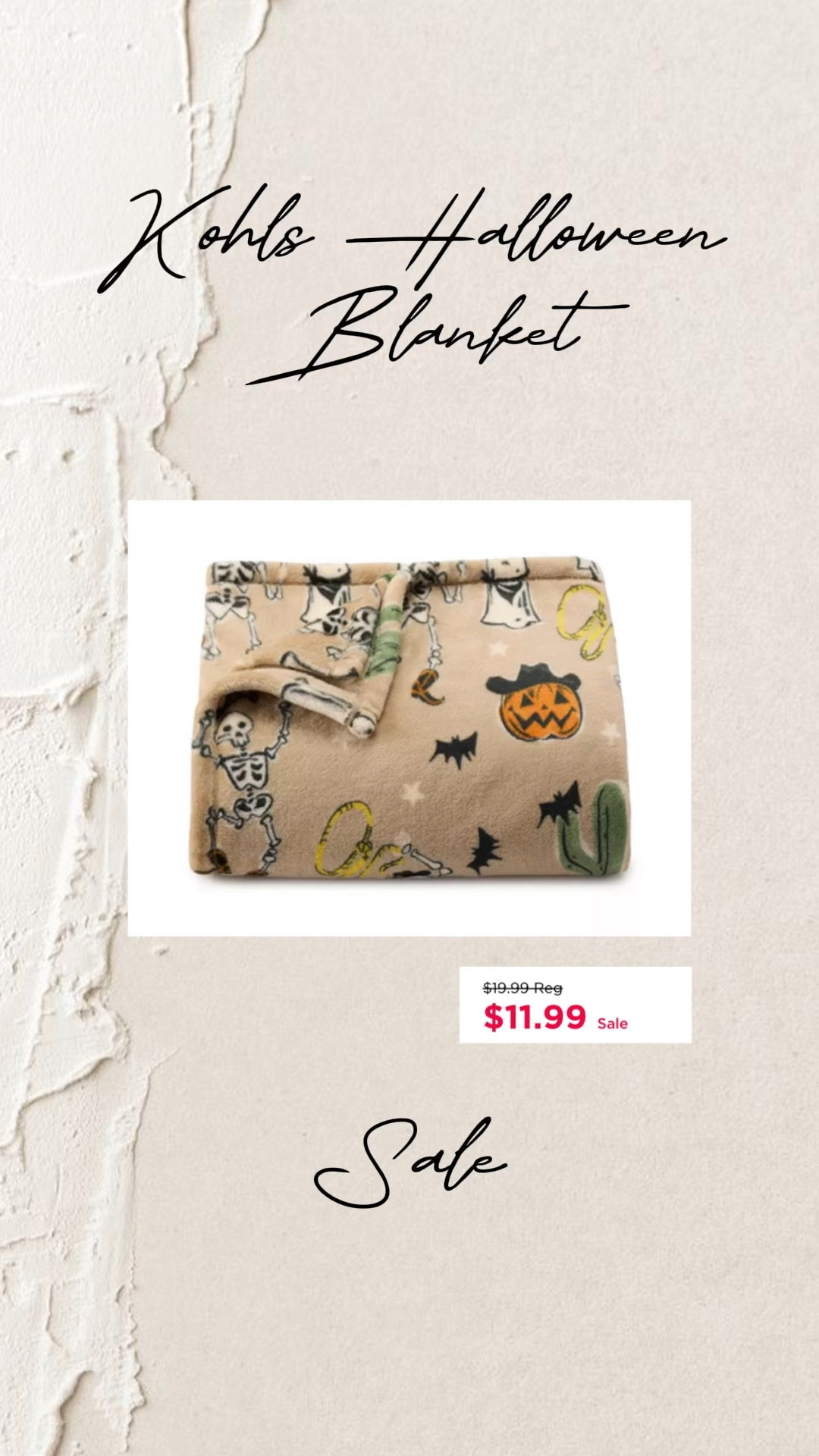 Halloween discount blanket kohls