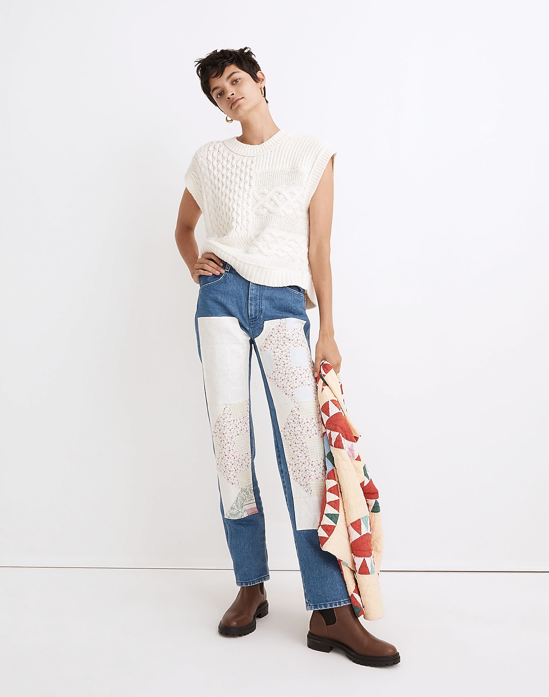 Carleen Patchwork Jeans | Madewell
