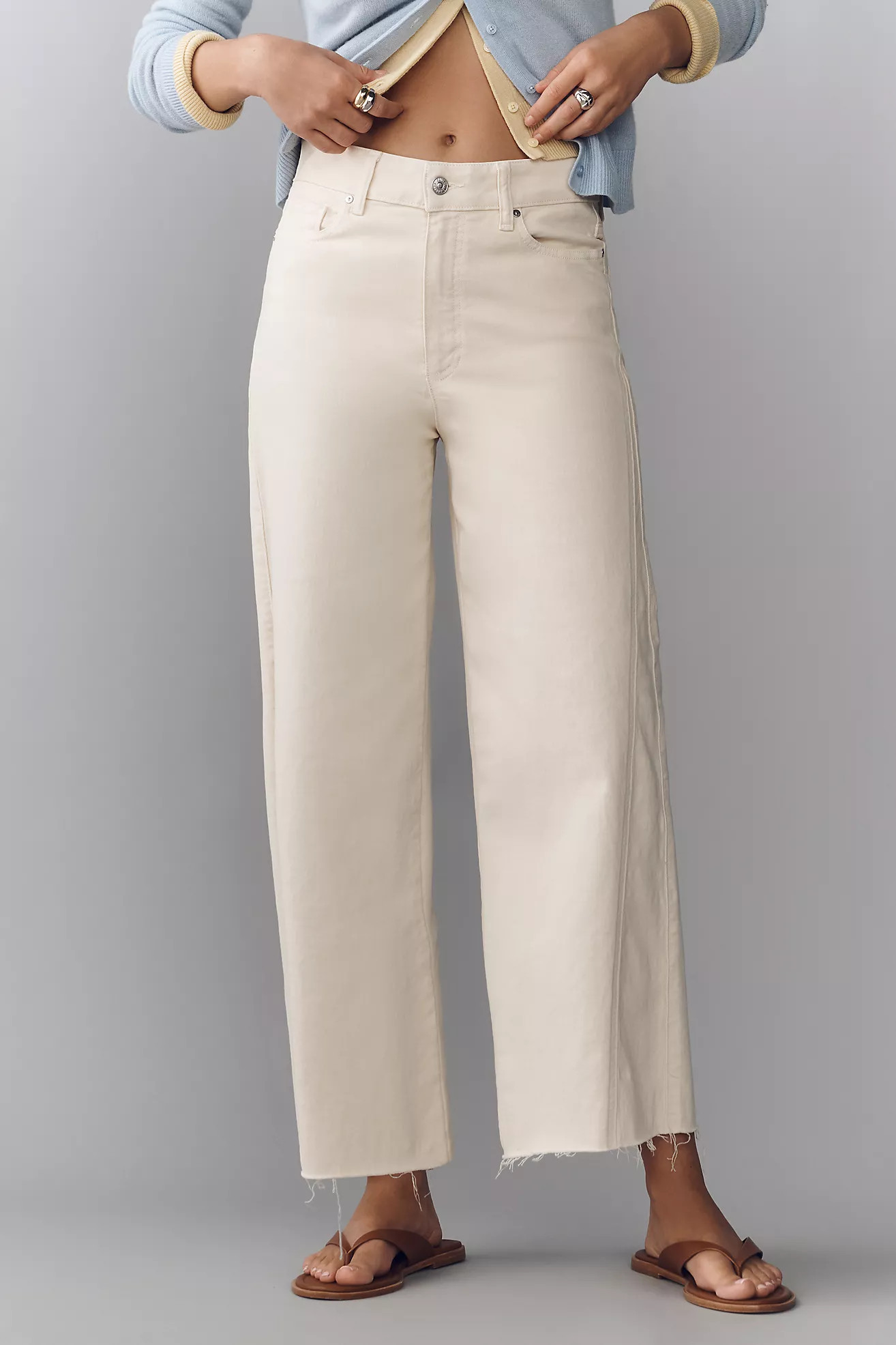 PAIGE Anessa High-Rise Crop Wide-Leg Jeans | Anthropologie (US)