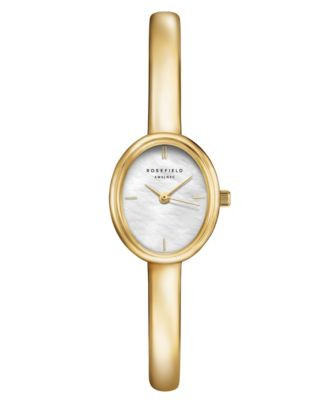 Bangle S Women's Gold tone Stainless Steel Bracelet Watch 23.5mm | Macy's