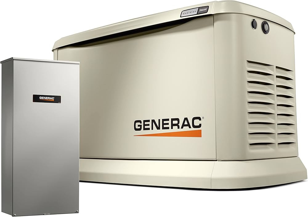 Generac Guardian 26KW Tough Durable All Aluminum WiFi Enabled Home Standby Generator with G-Force... | Amazon (US)