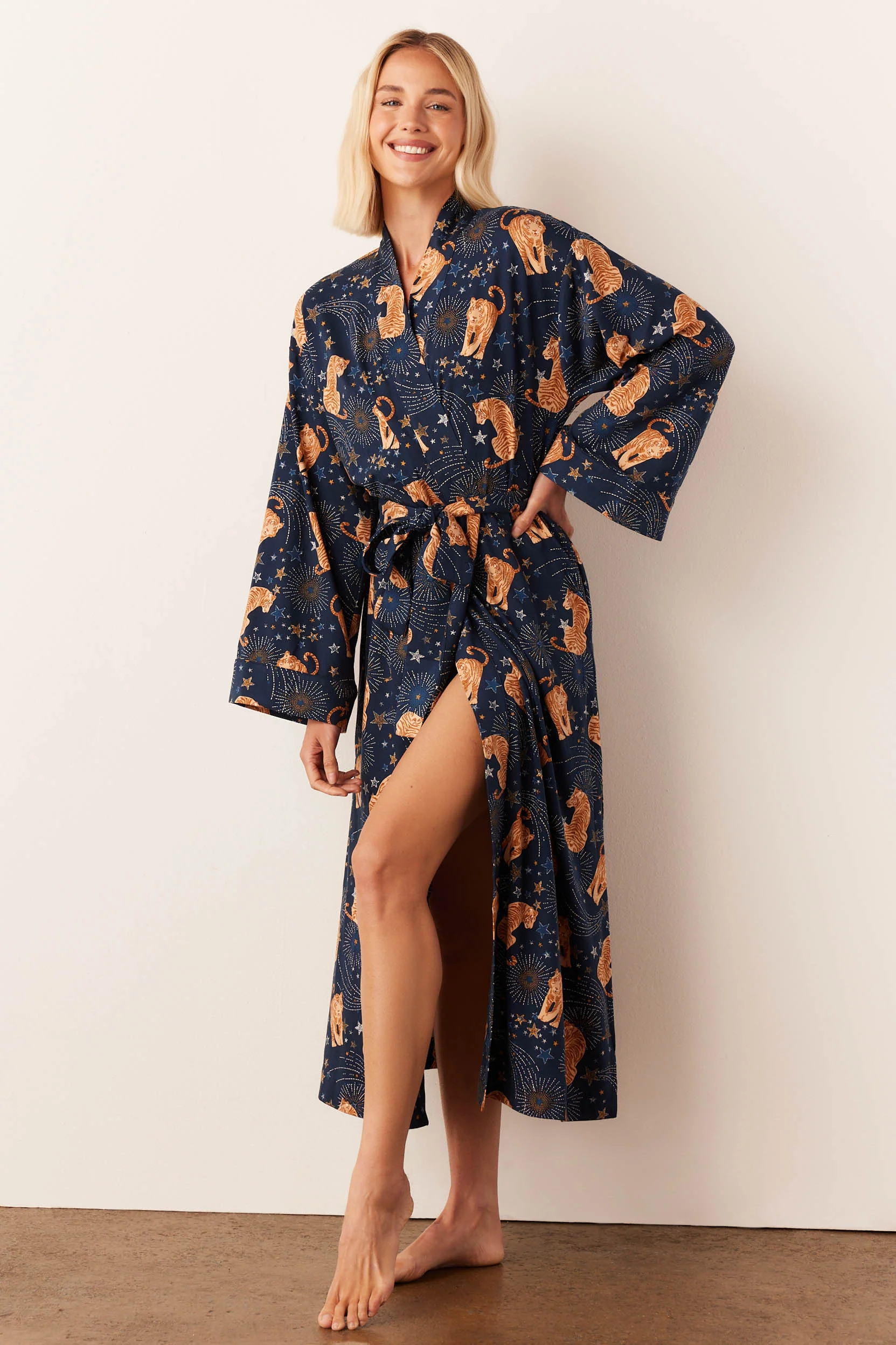 Kaia Kimono Robe | Cosmic Jungle | MASONgrey