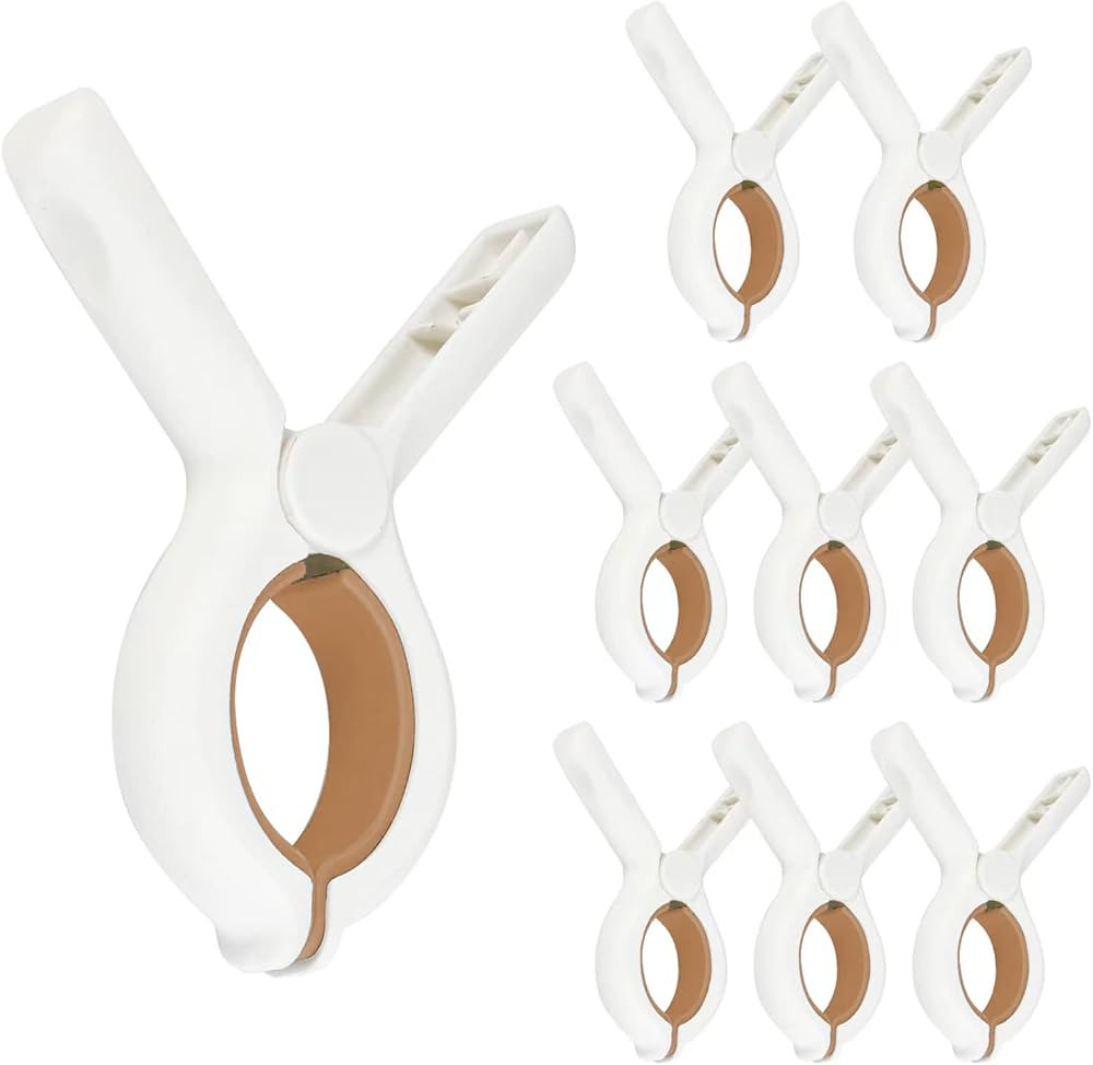 TRENDYSUPPLY 9 Pack Beach Towel Clips, Plastic Clothespin, Heavy Duty Laundry Clips to Keep Your ... | Amazon (US)