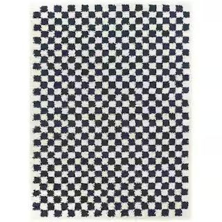 Covey Navy 7 ft. 10 in. x 10 ft. Geometric Area Rug | The Home Depot