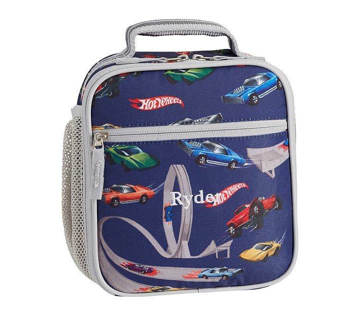 Mackenzie Gray Blue Hot Wheels™ Lunch Boxes | Pottery Barn Kids