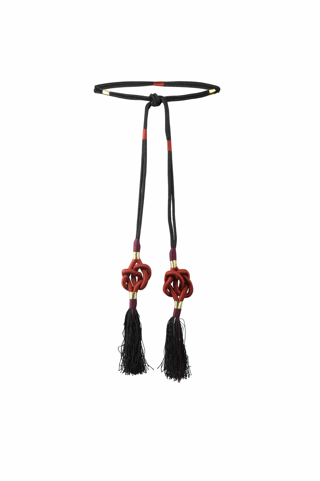 Fringe Tassel Belt - Brick | Rosewater Collective