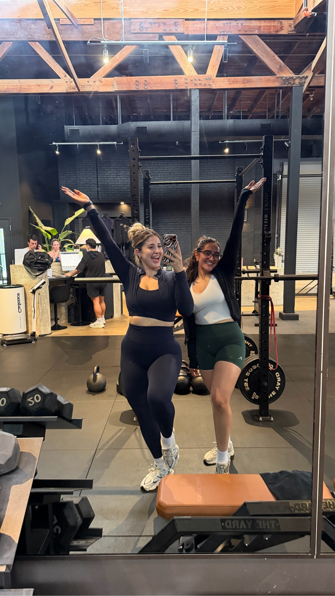 3-piece gym set!  High Waisted Seamless Leggings, Crop Top Jacket &  Sports Bra!  Fits like a glove !!  Wearing size: LARGE  


#LTKfitnessgoals #LTKootd #LTKmorningroutine