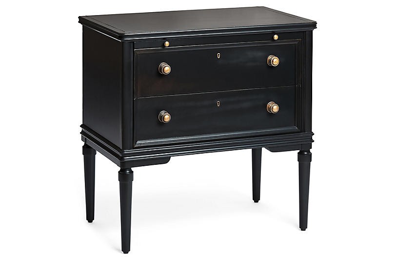 Galax Nightstand, Black | One Kings Lane