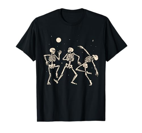 Spooky Dancing Skeletons Halloween Costume Music Adult Kids T-Shirt | Amazon (US)