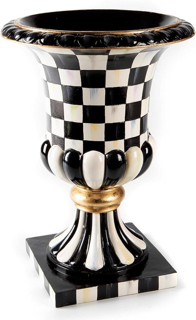 MACKENZIE-CHILDS Pedestal Tabletop Urn, Decorative Centerpiece for Table, Mantel, or Shelf, Tall,... | Amazon (US)