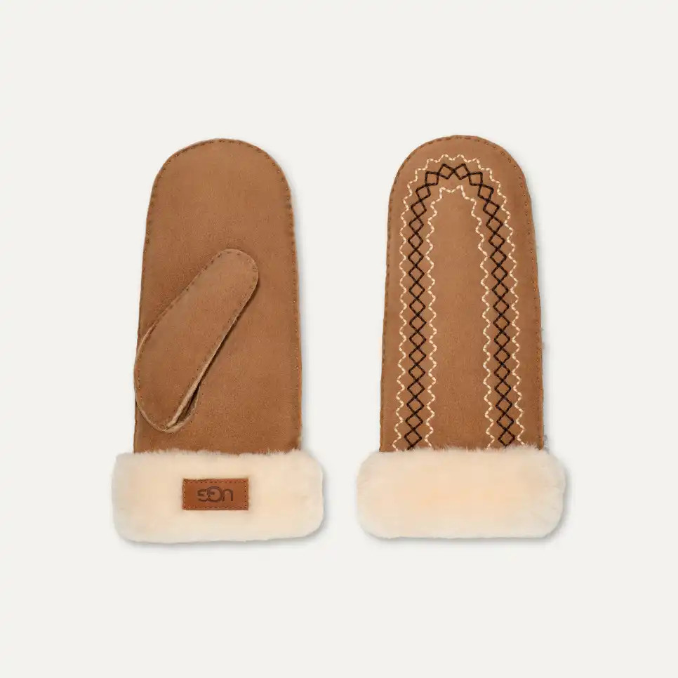 UGG® Atherson Embroidered Mitten for Women | UGG® UK | UGG (UK)