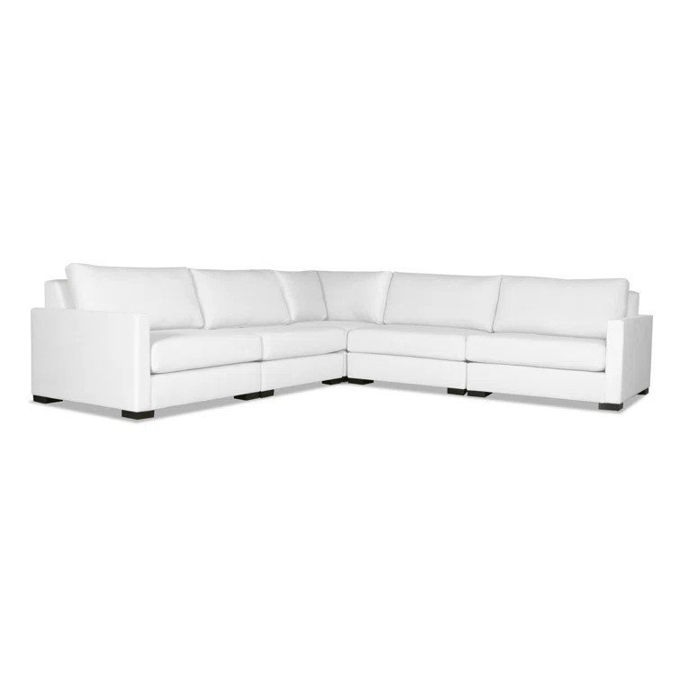 Secrest 121" Wide Revolution Performance Fabrics® Symmetrical Modular Corner Sectional | Wayfair Professional