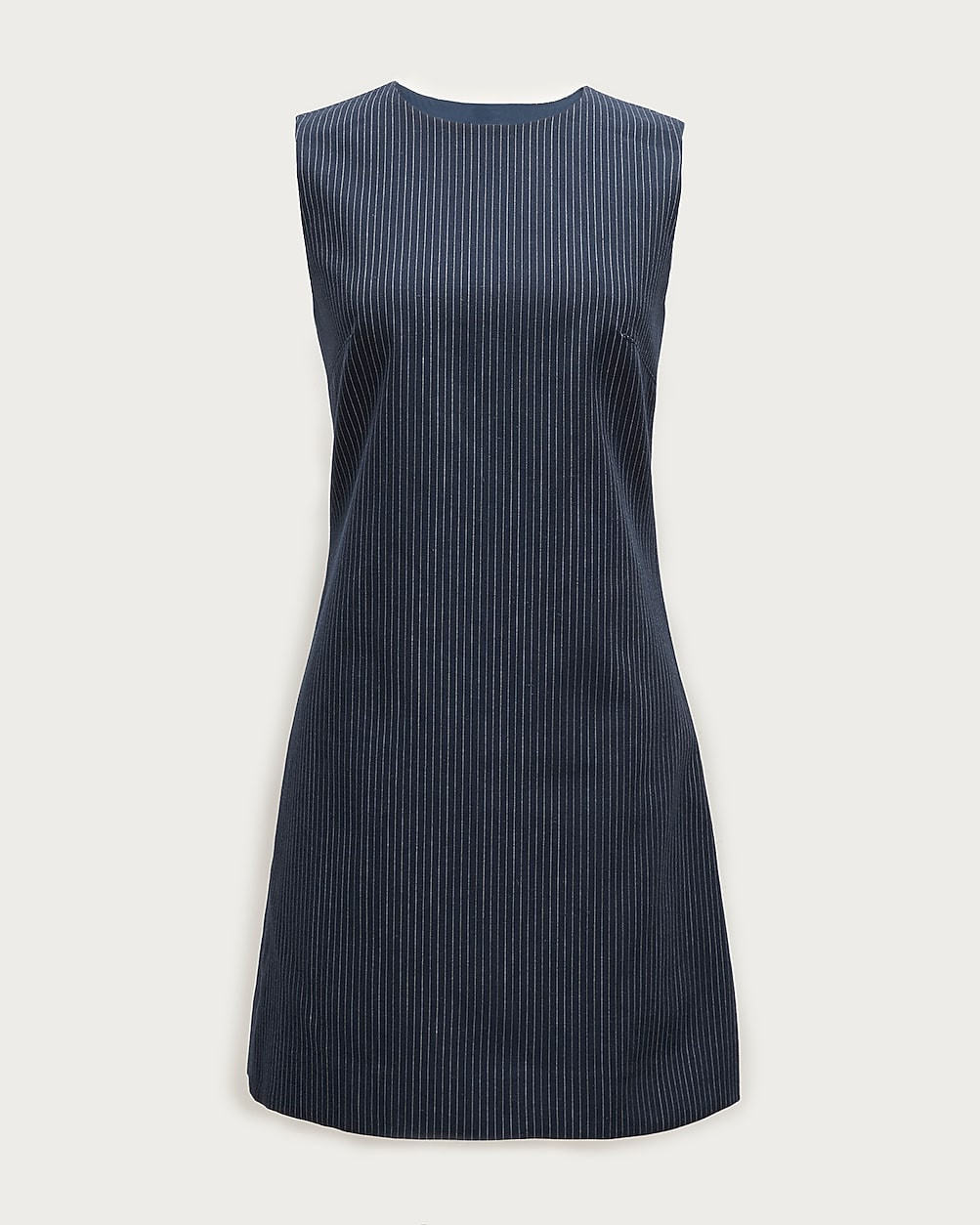 Mini shift dress in pinstriped wool blend | J. Crew US