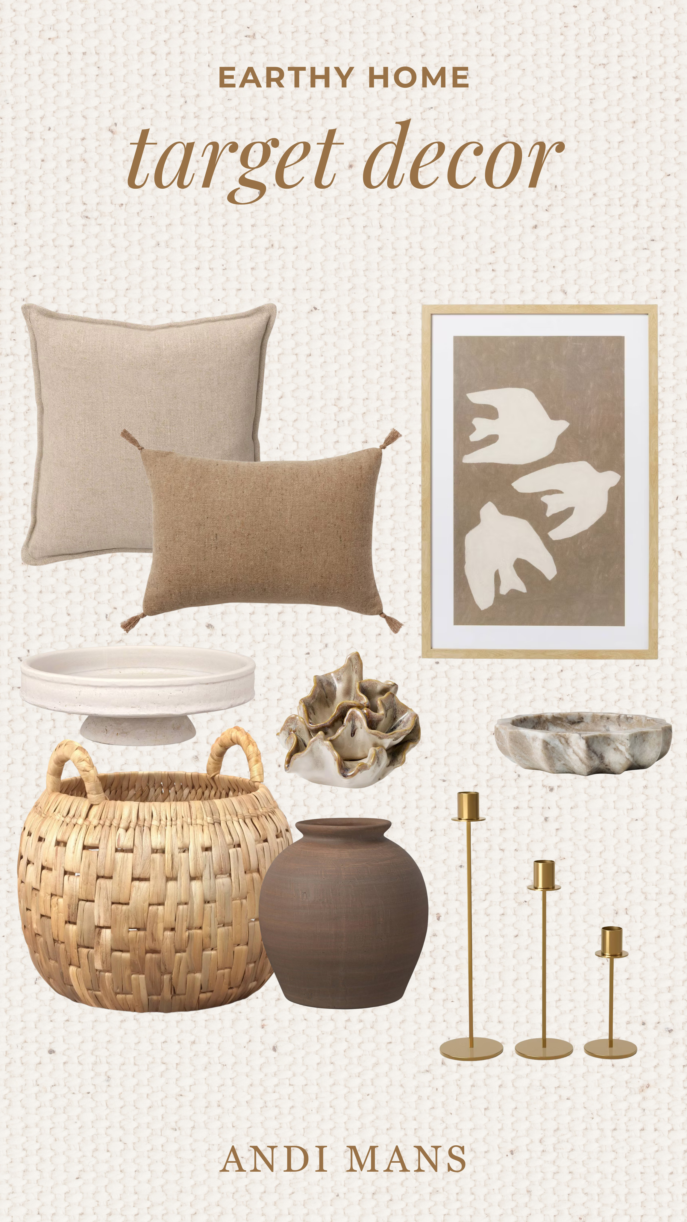 Neutral home decor finds from Target. Earthy decor, cozy lighting, textured accents, neutral and affordable home styling finds perfect for a warm, modern organic home. Plus my favorite wall art in our home! 

 #LTKOver40 #LTKHome #LTKSaleAlert