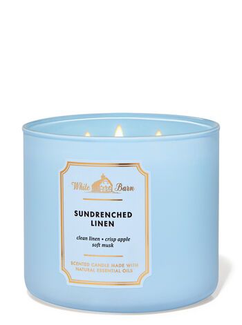 White Barn


Sun-Drenched Linen


3-Wick Candle | Bath & Body Works