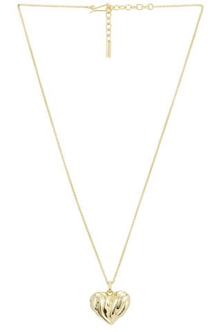 Completedworks Heart Locket Pendant Necklace in Gold Plated - Metallic Gold. Size all. | FWRD 