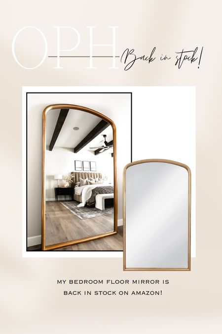 My bedroom floor mirror is finally backed in stock on Amazon!

Gold framed floor mirror, leaning mirror, Amazon home, bedroom decor, full length mirror, large mirror

#LTKstyletip #LTKhome