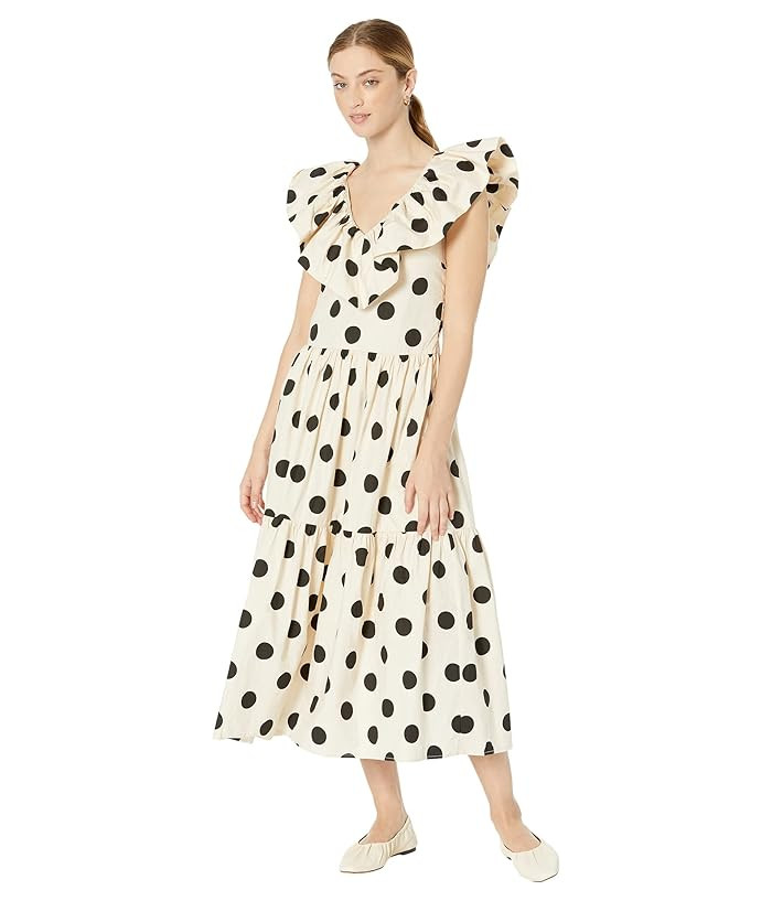 English Factory Polka Dot Midi Dress | Zappos