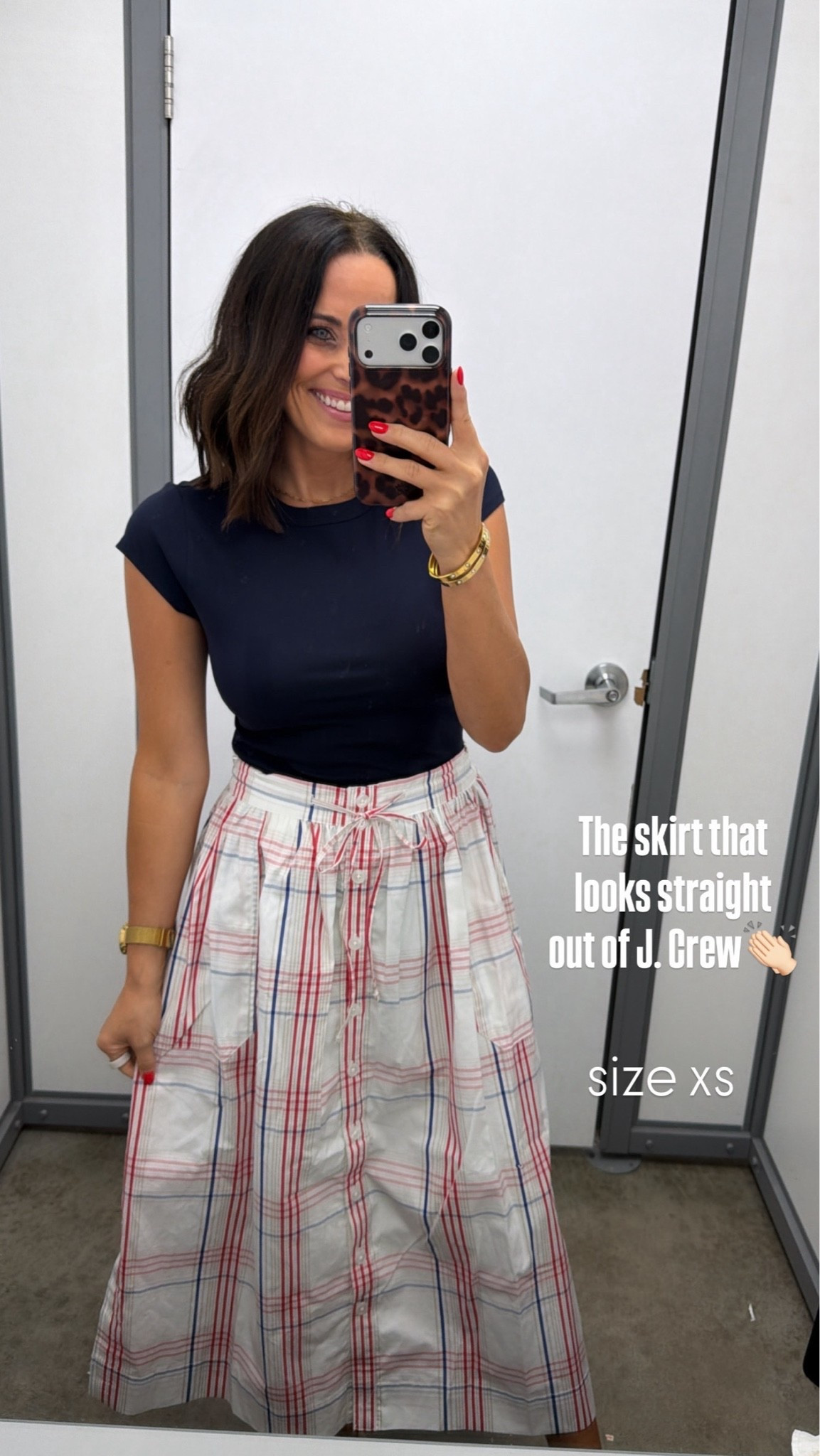 This skirt looks straight out of J.Crew… but it’s from Walmart! 😍 The prettiest patriotic plaid, so flattering, and perfect for the 4th of July, summer dinners, or everyday styling. I paired it with a simple black tee and instantly had an outfit that looks so much more expensive than it is.

❤️🤍💙✨ #WalmartFashion #WalmartFinds #WalmartDeals #AffordableStyle #PatrioticStyle #SummerOutfit #FourthOfJulyOutfit #LTKStyle
