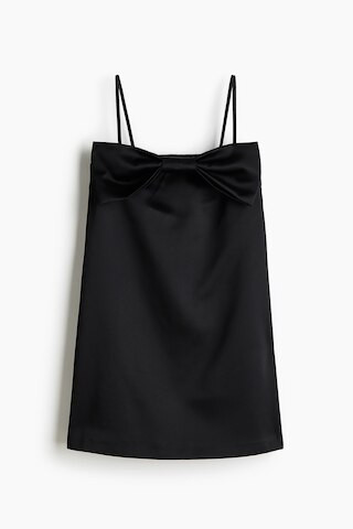 H & M - Bow-Front Bandeau Dress - Black | H&M (US + CA)