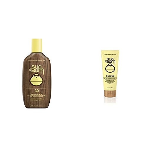 Sun Bum Original Sunscreen Lotion, SPF 30 and Original Moisturizing Face Lotion, SPF 50 | Amazon (US)