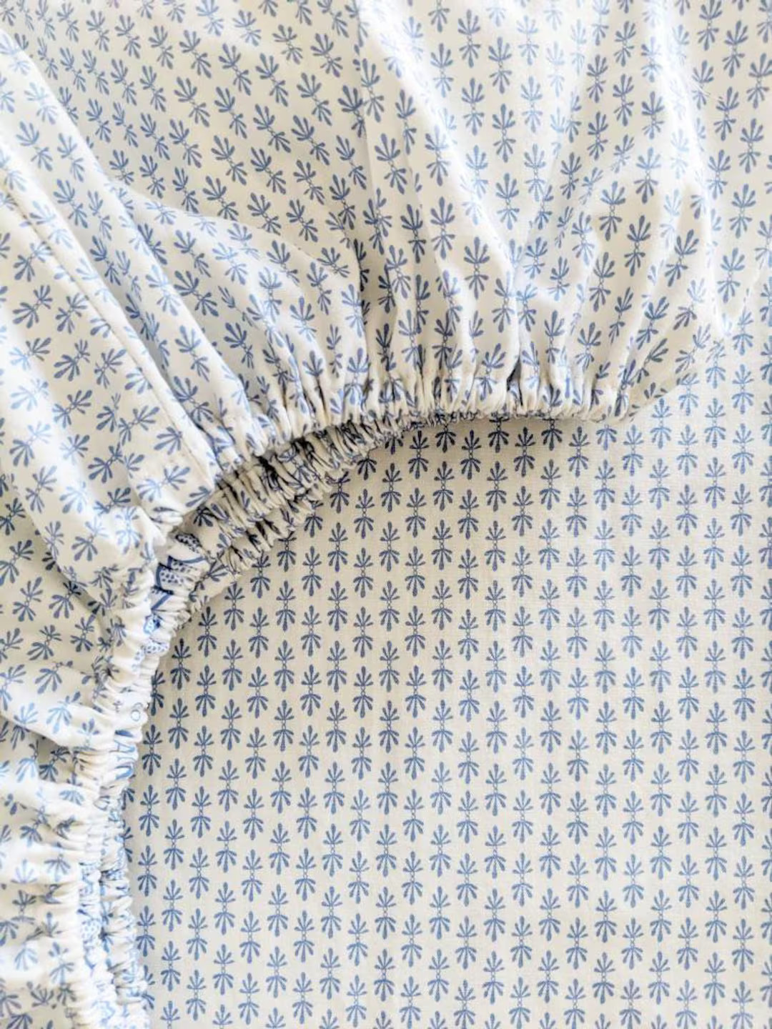 Crib Bedding READY SHIP Fleur De Lis Baby Blue Nursery Delicate Print Floral Toddler Sheets Cot S... | Etsy (US)