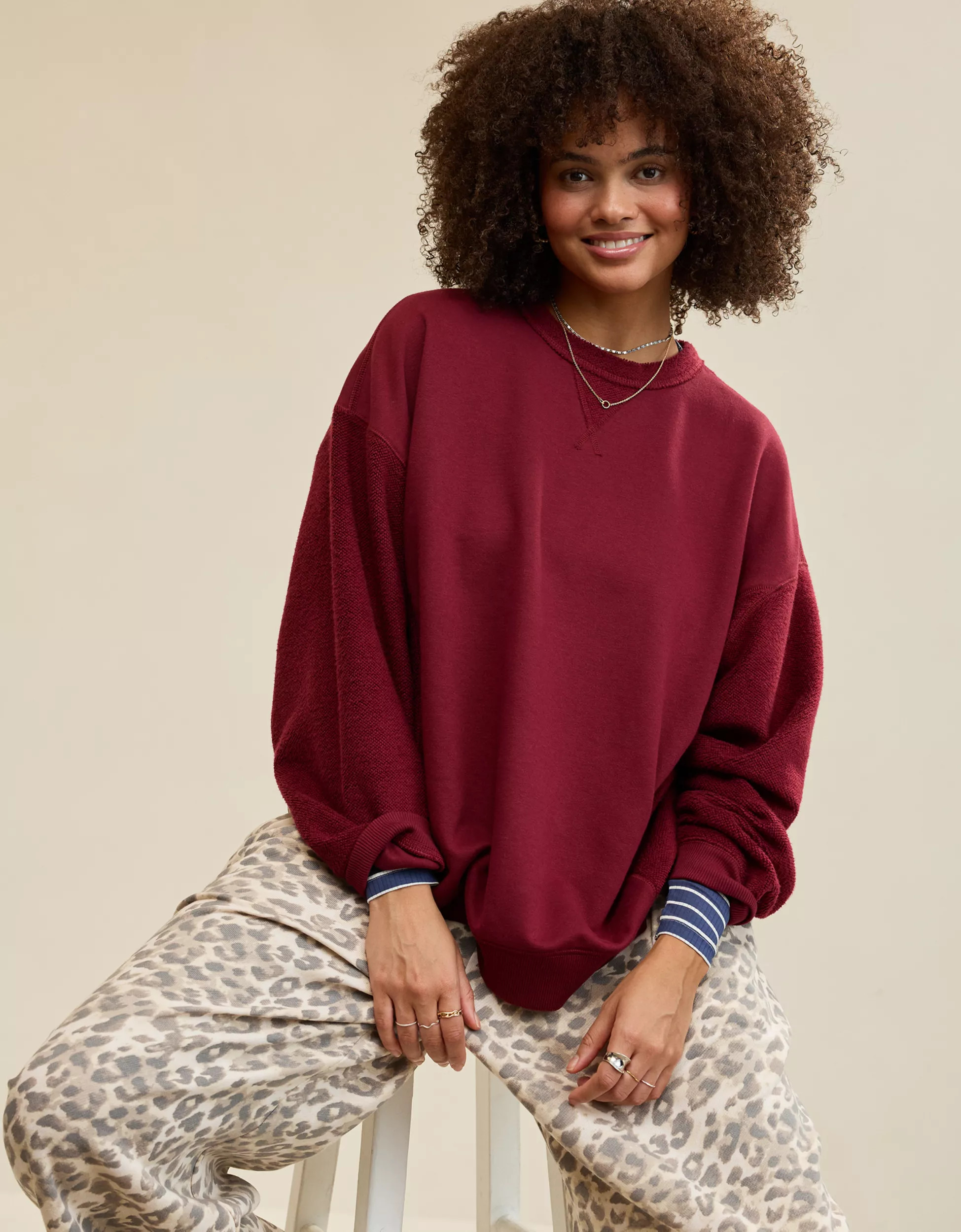 Aerie Très Chic Chenille Sweatshirt | Aerie