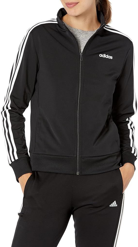 adidas Women's Essentials 3-Stripe Track Jacket | Amazon (US)