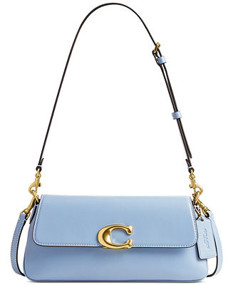 Small Jet Leather Shoulder Bag | Macy's