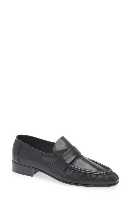 The Row Soft Loafer in Black at Nordstrom, Size 37 | Nordstrom