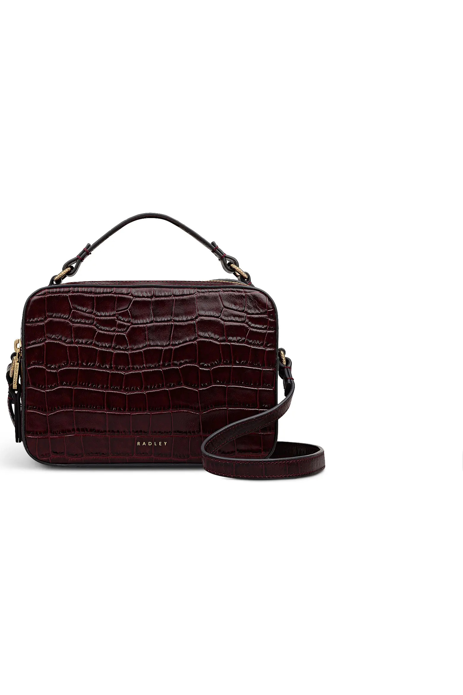 Hadley Lane Faux Croc Medium Ziptop Crossbody Bag (Women) | Nordstrom | Nordstrom