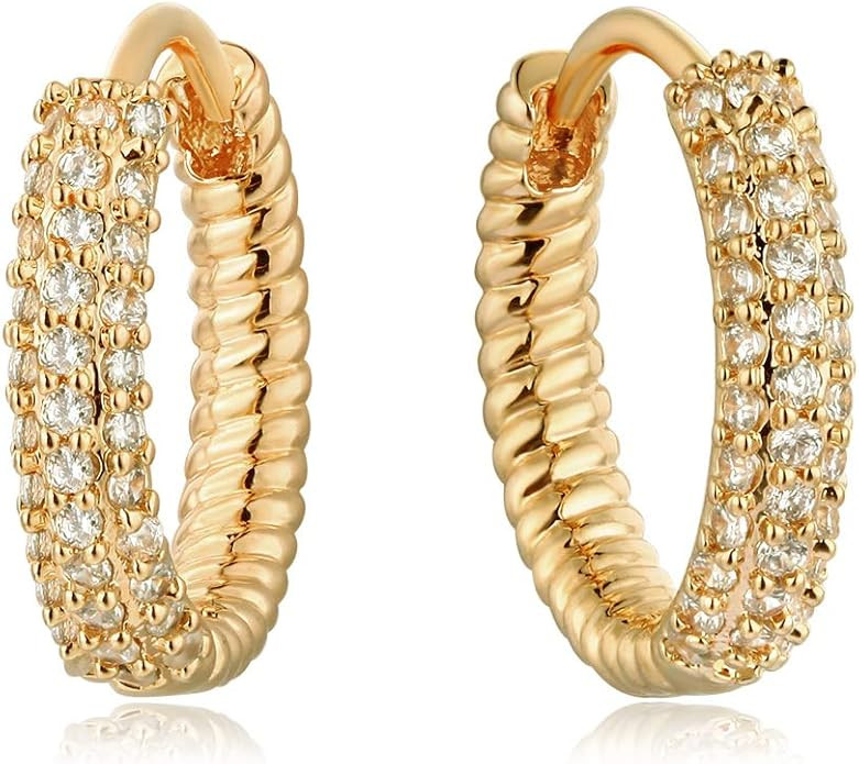 MYEARS Unisex Adults 14K Gold Hoop Earrings | Amazon (US)