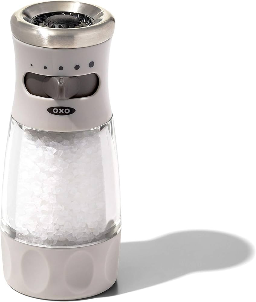 NEW OXO Good Grips Contoured Mess-Free Salt Grinder, Gray, One size | Amazon (US)