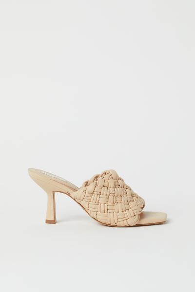 Leather Slip-on Sandals | H&M (US + CA)
