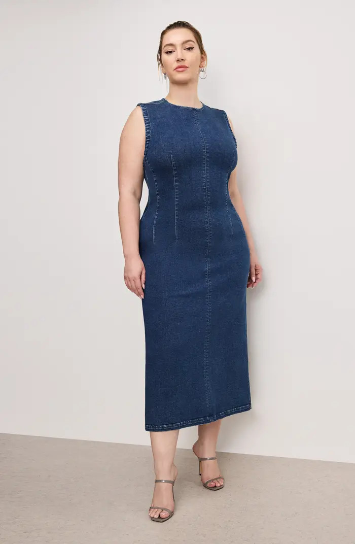 Denim Midi Dress | Nordstrom
