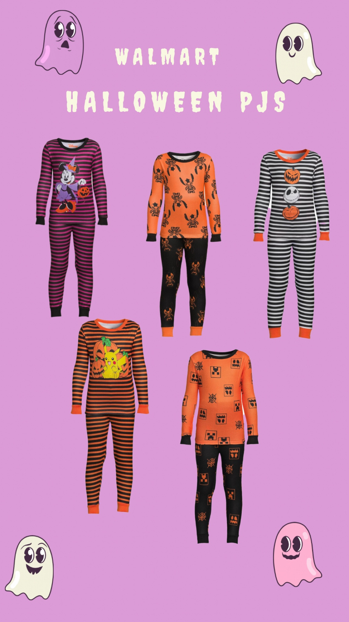 Walmart kids halloween online pajamas