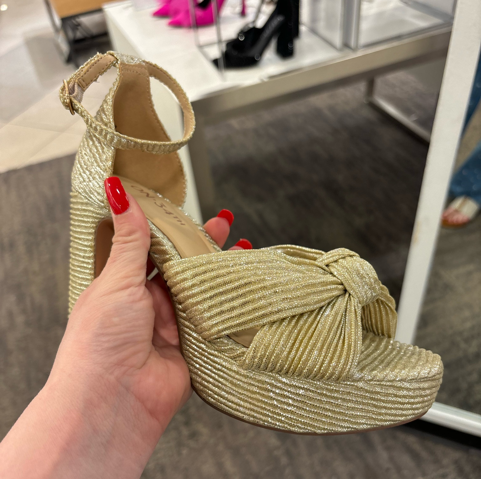 These on 34th gold heels from Macy's are the coziest high heels ever! 😍 Received so many compliments and can't wait to wear them again! ✨👠 #ComfortAndStyle #GoldHeels #MacyStyle #CozyChic #ShoeGoals #ComplimentMagnet #StyleInspiration #FashionFinds

#LTKFindsUnder50 #LTKShoeCrush #LTKBeauty