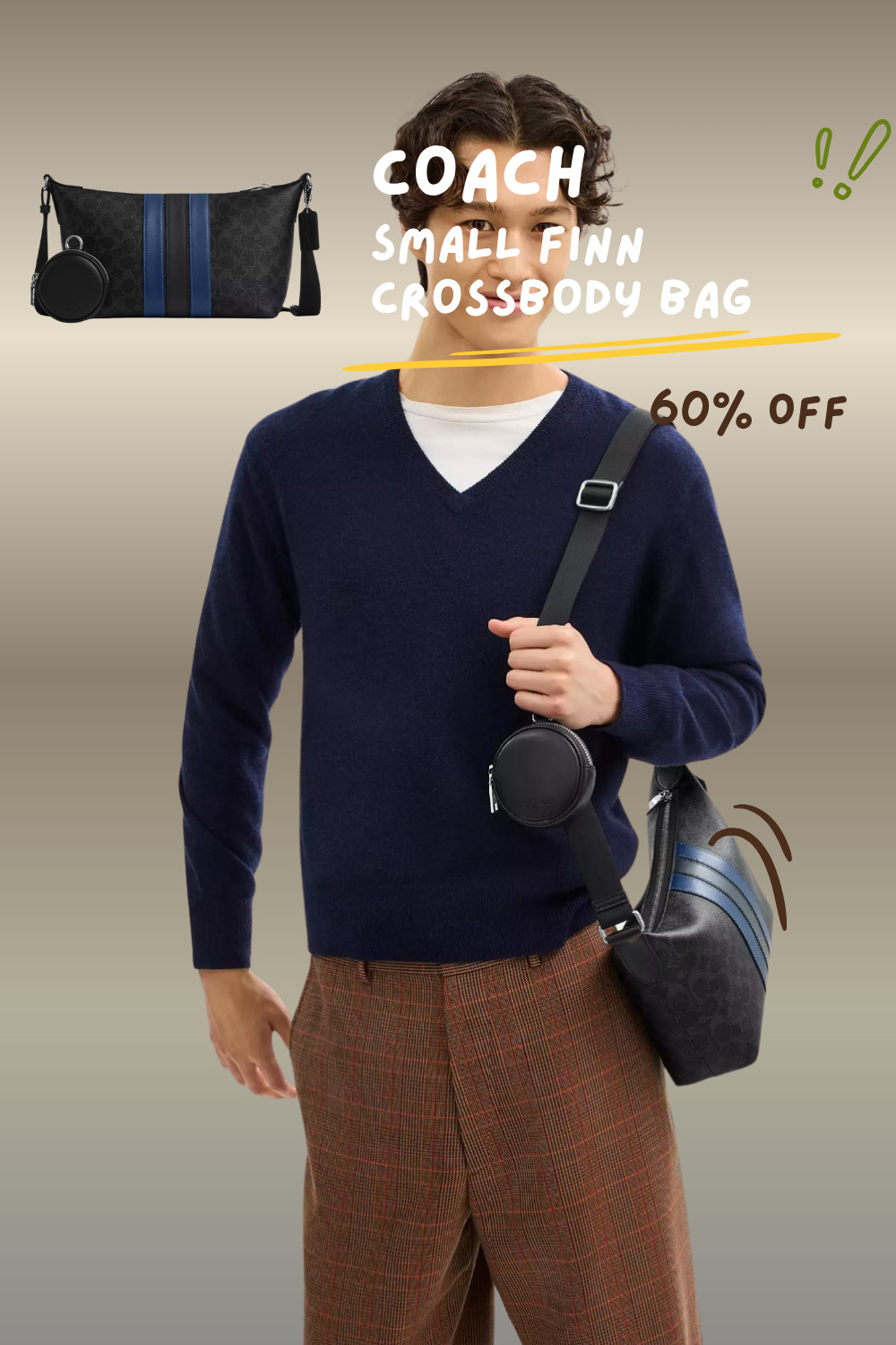 Coach deals • Restocks • Hidden finds
Find the best Coach sales before they sell out!!! 

[60% OFF] 
Coach Small Finn Crossbody Bag With Pouch In Signature Canvas With Varsity Stripe! 

 

 #LTKstyletip #LTKbag #LTKgiftguide