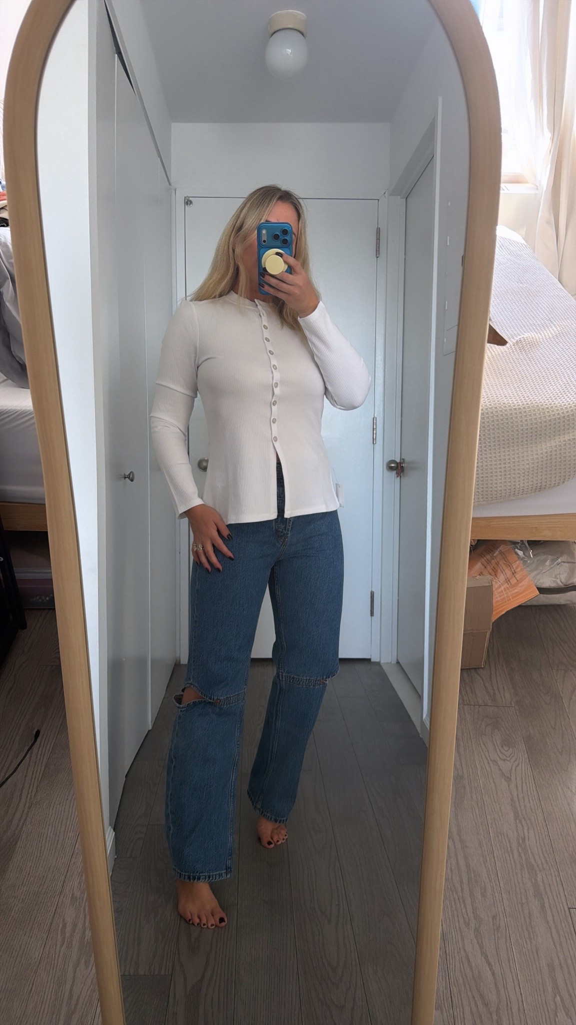 Cool jeans and a white shirt forever — daily edit cover from Found by Em