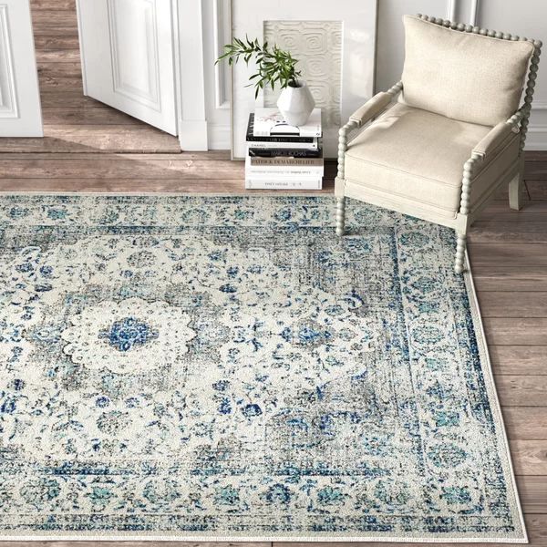 Heloise Oriental Ivory/Grey Area Rug | Wayfair North America