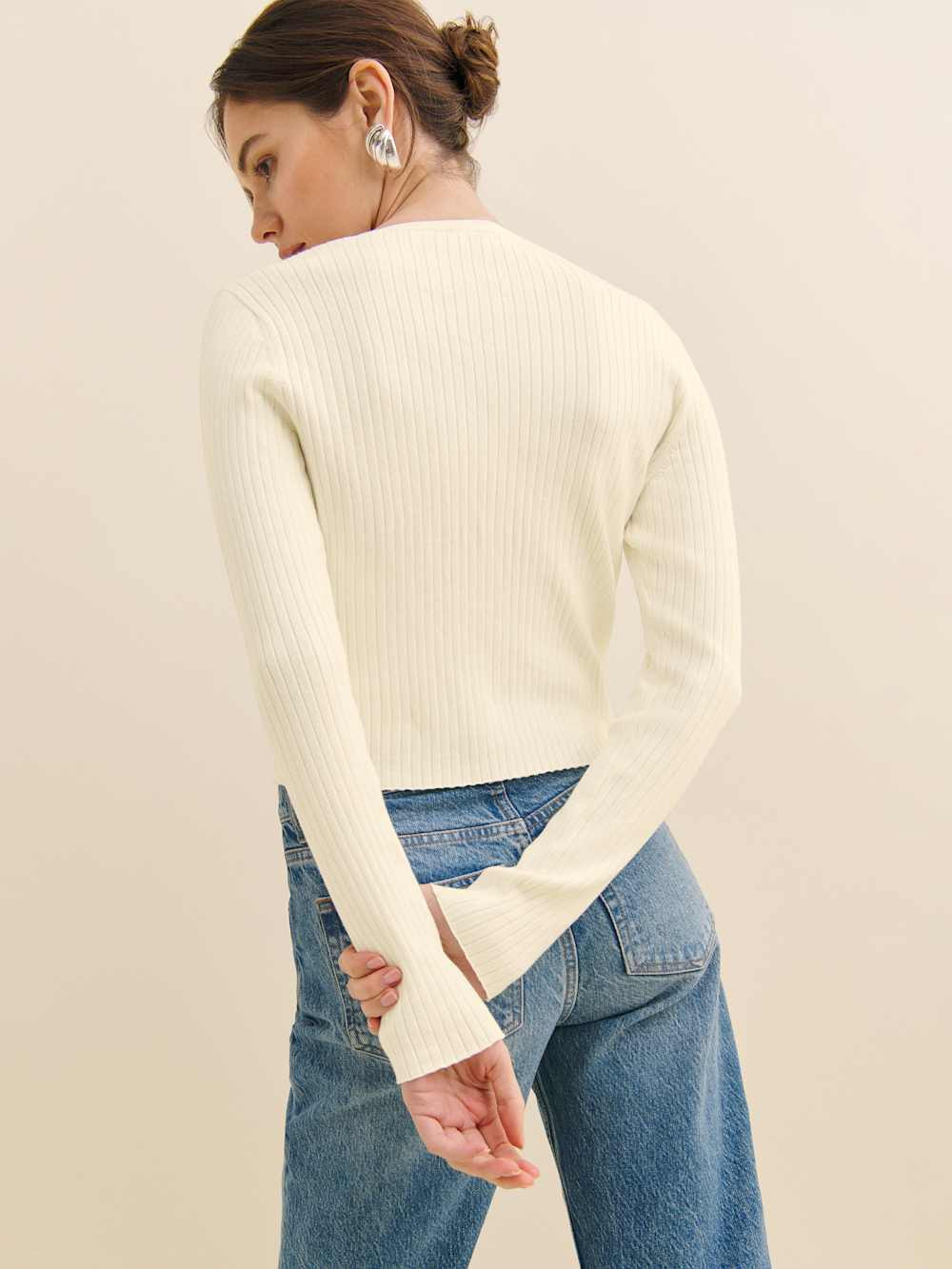 Joanne Cotton Cardigan | Reformation (Global)