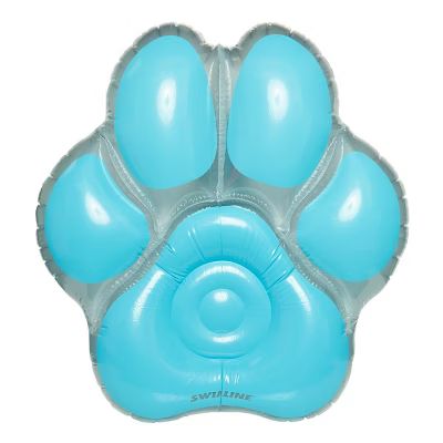 Swimline 90746 Children Kids Dog Pawprint Island Inflatable Summer Swimming Pool Float with Headrest | Target