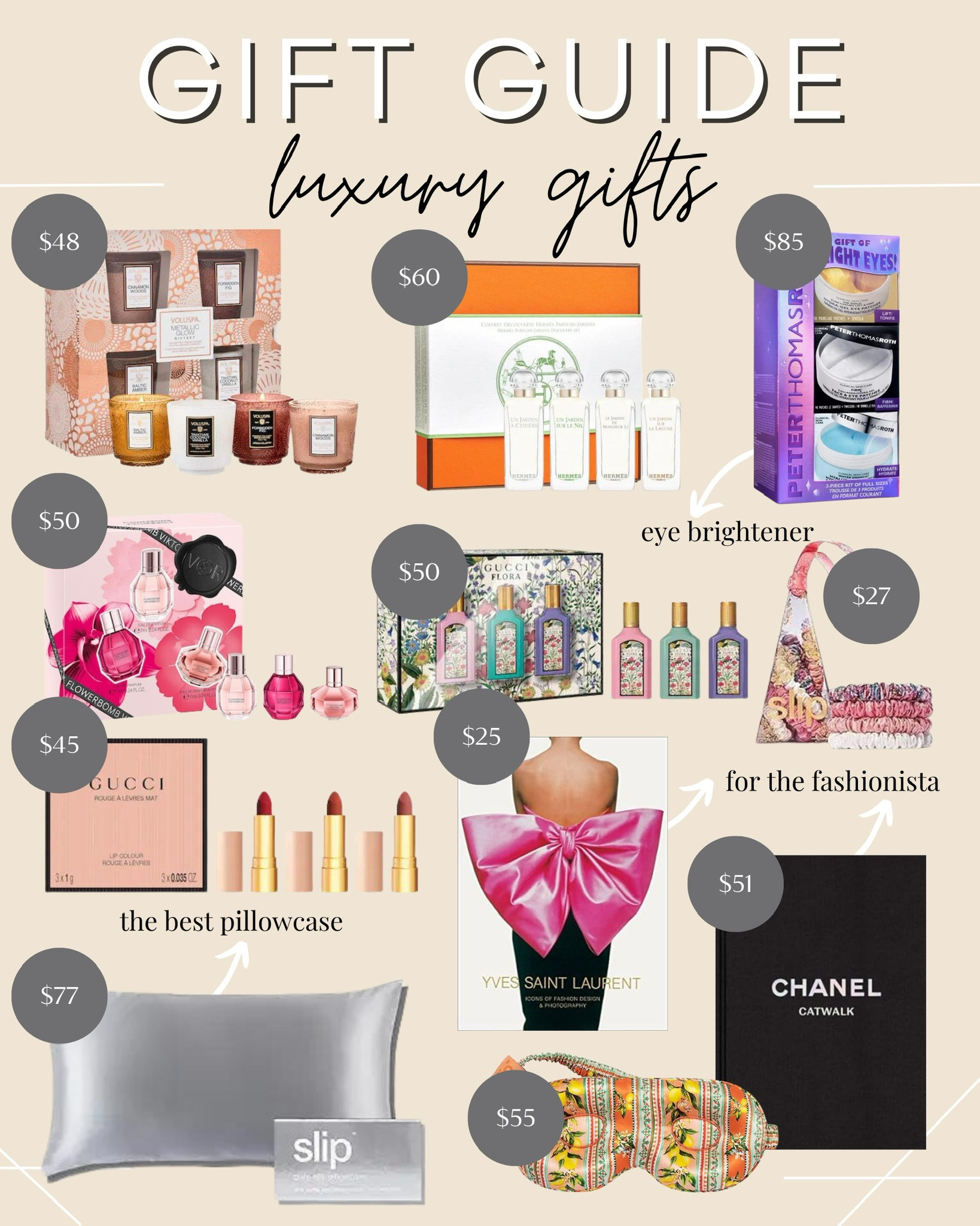 Gift Guides 2023: Luxury Gifts - Splurge Gifts - Beauty Lover Gifts - Beauty Sets - Perfume Sets - Gifts for the Fashionista - Makeup Sets 

#LTKGiftGuide #LTKbeauty #LTKHoliday
